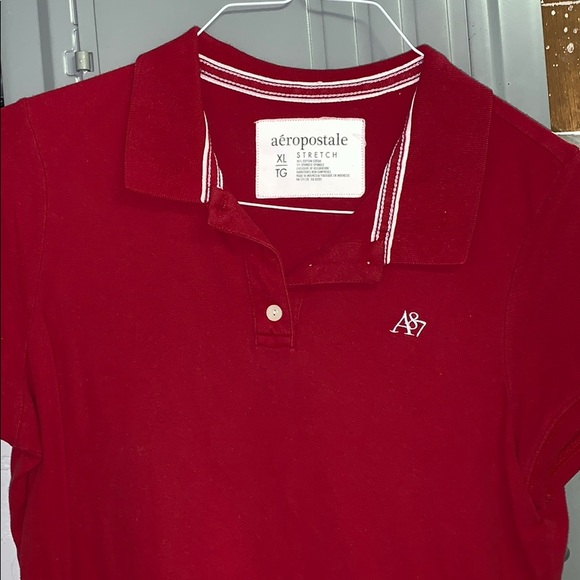 Aeropostale Tops - Aeropostale Red Collared Shirt Aeropostale Tops - Aeropostale Red Collared Shirt